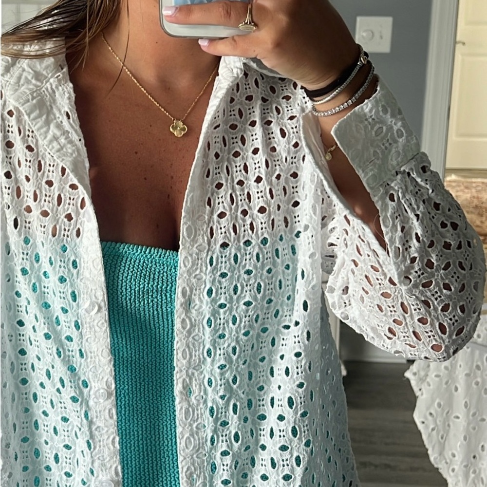 White Eyelet Cover-Up